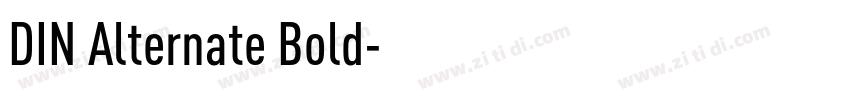 DIN Alternate Bold字体转换